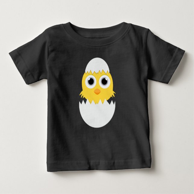 Hatching chick emoji new baby T-Shirt (Front)