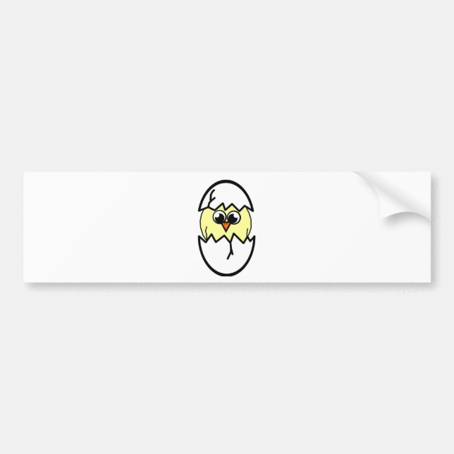 Hatching Chicken Bumper Sticker (Front)