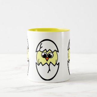 Hatching Chicken Two-Tone Coffee Mug