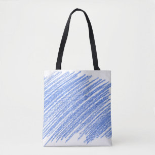 Hatching colored pencil scratch tote bag