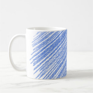 Hatching coloured pencil scratch coffee mug