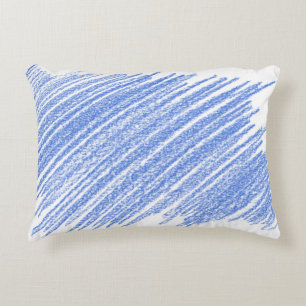 Hatching coloured pencil scratch decorative cushion