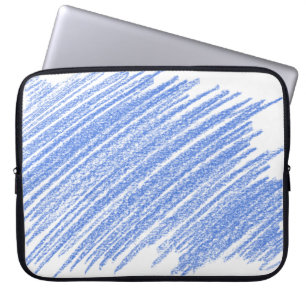 Hatching coloured pencil scratch laptop sleeve
