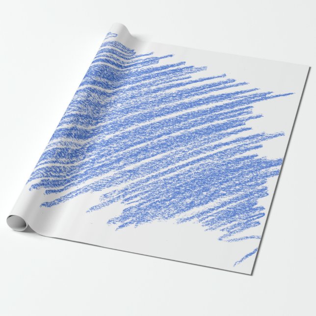 Hatching coloured pencil scratch wrapping paper (Unrolled)