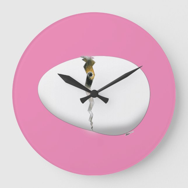 Hatching Egg Large Clock (Front)