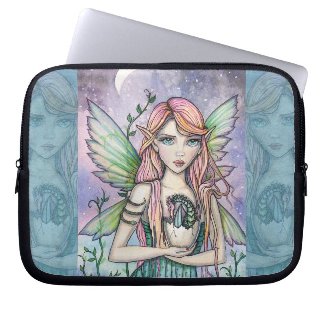 Hatchling Fairy Dragon Laptop Sleeve (Front)