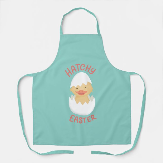 Hatchy Easter cute hatching chick Apron (Front)