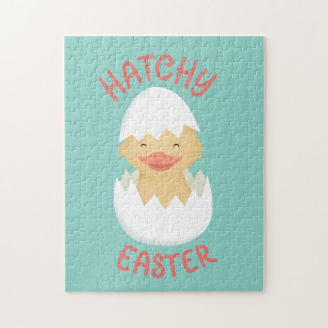 Hatchy Easter cute hatching chick  Classic Jigsaw Puzzle (Vertical)