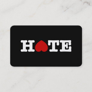HATE BUSINESS CARD