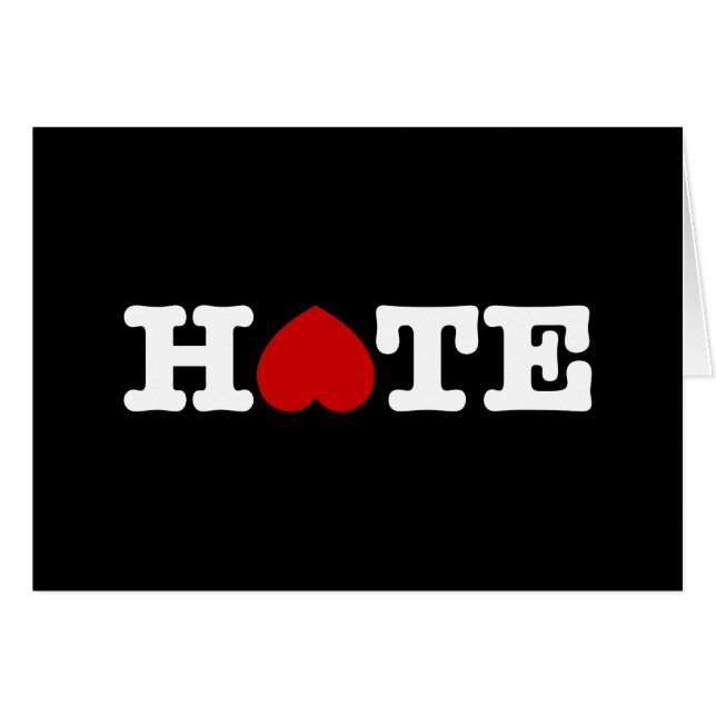 HATE CARD (Front Horizontal)