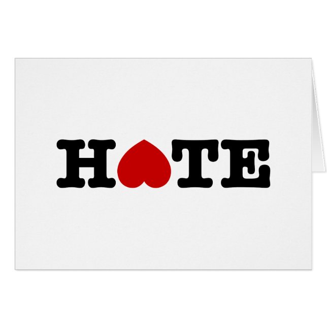 HATE CARD (Front Horizontal)