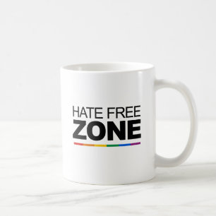 HATE FREE ZONE COFFEE MUG