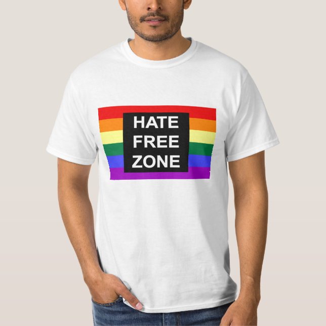 Hate Free Zone T-shirt (Front)