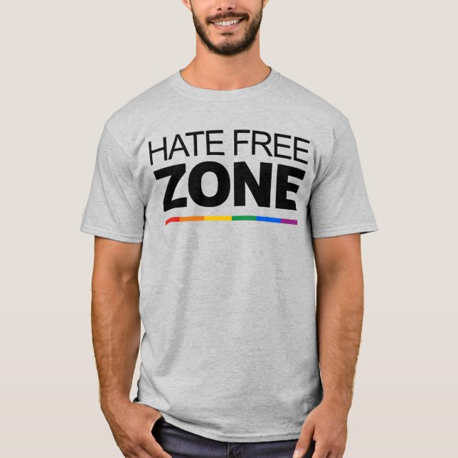 HATE FREE ZONE T-Shirt (Front)