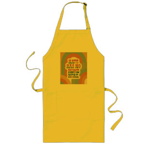 Hate Has No Home Here Retro Rainbow Long Apron