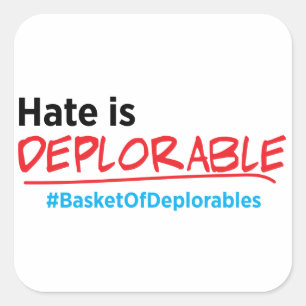 Hate is Deplorable: Anti-Trump sticker