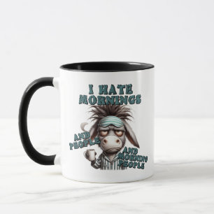 Hate Morning People Donkey Mug