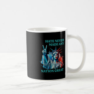 Hate Never Made Any Nation Great Peace Anti Trump Coffee Mug