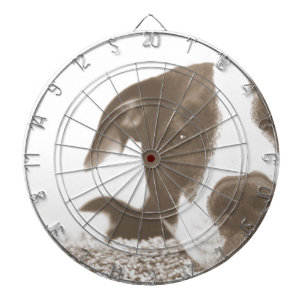 hate the deed not the breed friendly pitbull sepia dartboard
