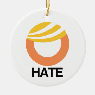 HATE (Trump) Ceramic Ornament