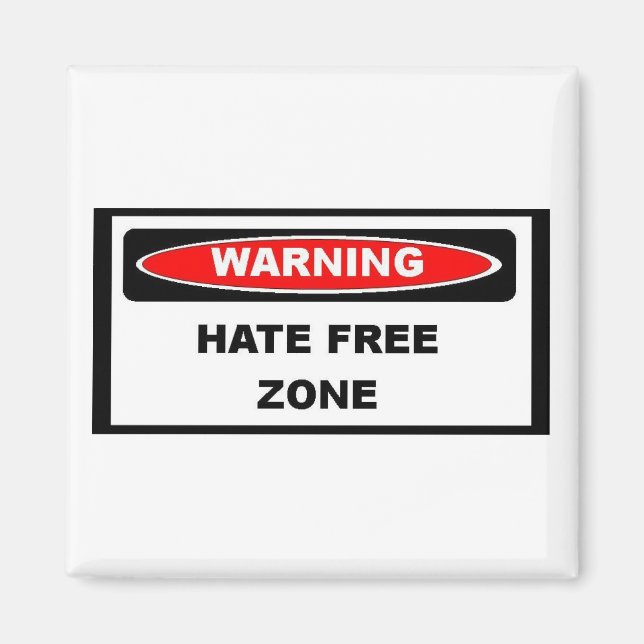 hatefreezone magnet (Front)