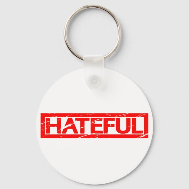 Hateful Stamp Key Ring (Front)
