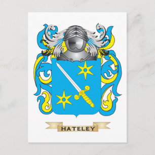 Hateley Coat of Arms (Family Crest) Postcard