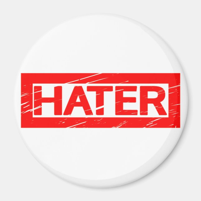 Hater Stamp Magnet (Front)