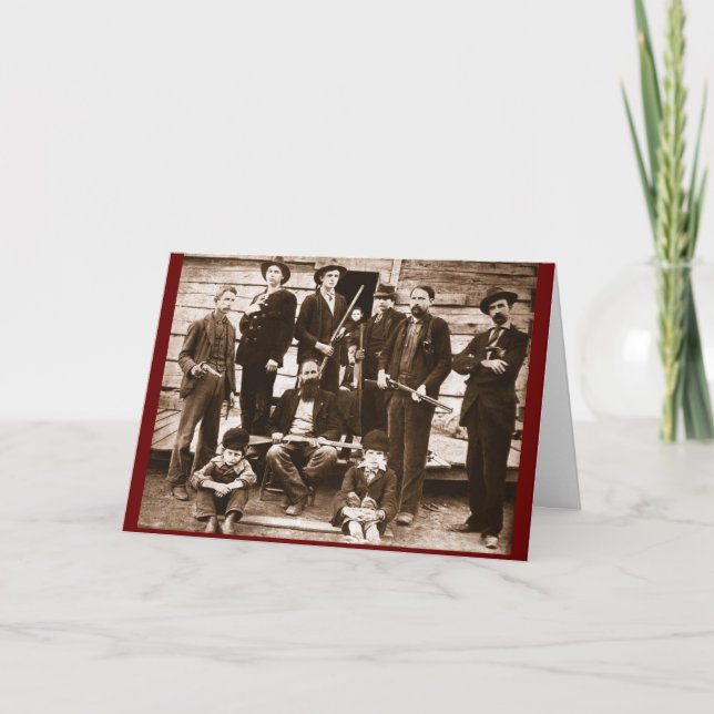 HATFIELD FAMILY (OF MCCOY FEUD) GREETING CARDS (Front)