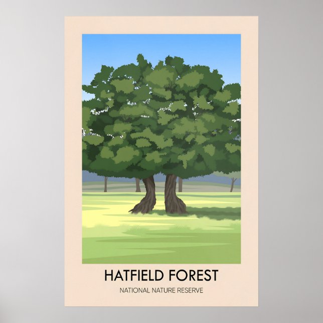 Hatfield Forest Travel Poster (Front)