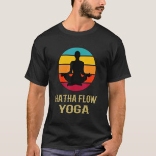 Hatha Flow Yoga Vintage Sunset Yoga Teacher Yoga B T-Shirt