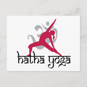 Hatha Yoga Pose Postcard