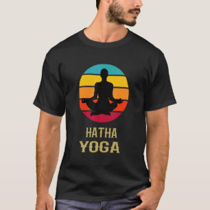 Hatha Yoga Vintage Sunset Yoga Teacher Yoga Begin T-Shirt