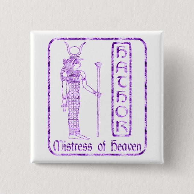 Hathor 15 Cm Square Badge (Front)