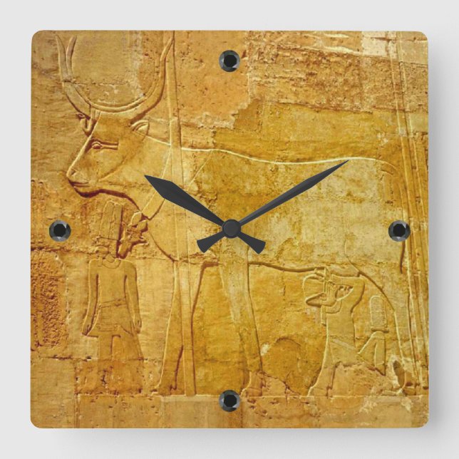 Hathor 1 square wall clock (Front)