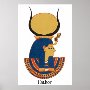 Hathor Ancient Egyptian goddess Poster