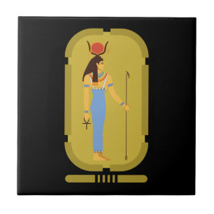 Hathor Egyptian Ancient Goddess Ceramic Tile