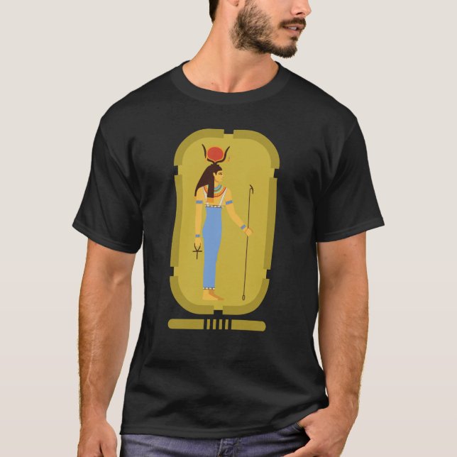 Hathor Egyptian Ancient Goddess T-Shirt (Front)