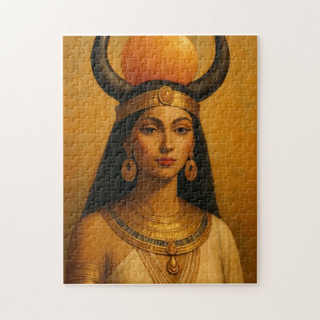 Hathor Goddess Puzzle – Ancient Egyptian Art (Vertical)