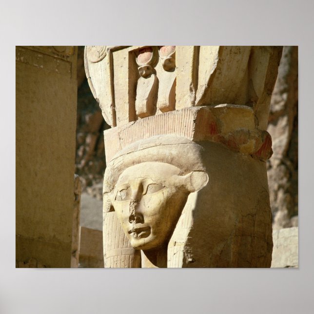 Hathor-headed column, from the Chapel of Poster (Front)