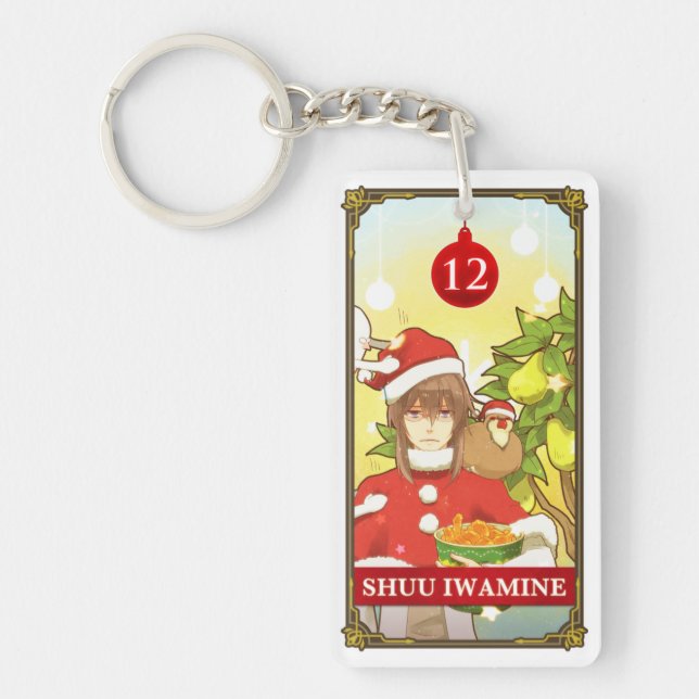 Hatoful Advent calendar 12: Shuu Iwamine Key Ring (Front)