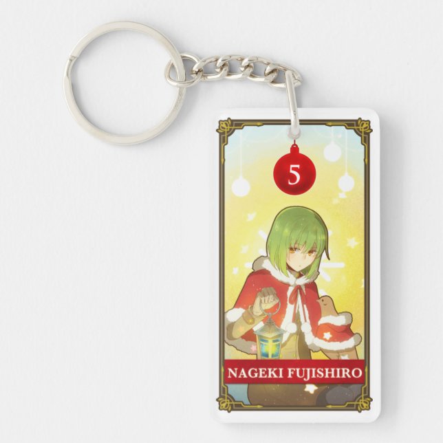 Hatoful Advent calendar 5: Nageki Fujishiro Key Ring (Front)