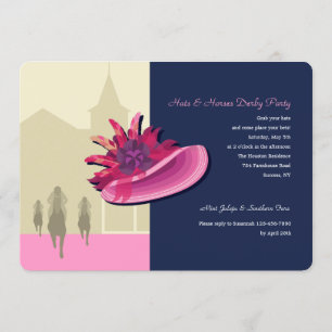 Hats and Horses 2 Derby Invitations