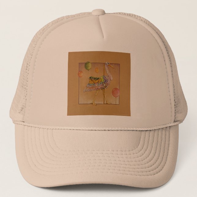 Hats, Caps - Carousel Stork (Front)