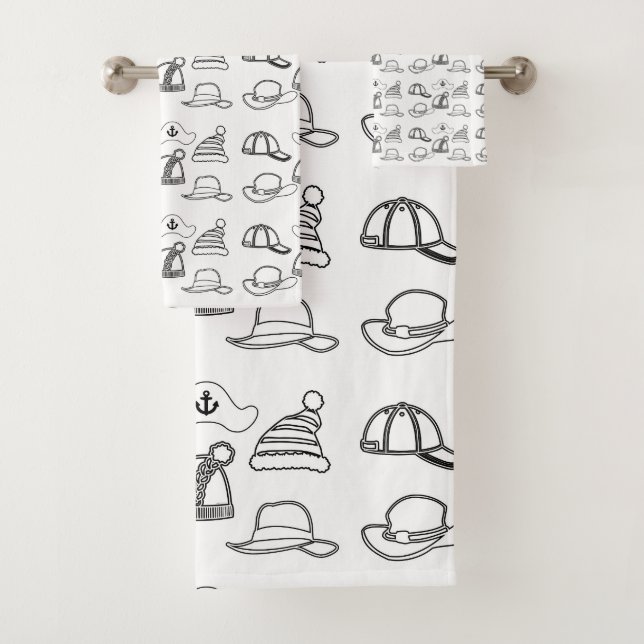 Hats Collection Kids  Bath Towel Set (Insitu)