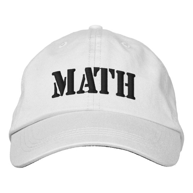Hats  MATH Make America Think Brodé Low Profile (Front)