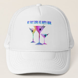 HATS - MY DIET ENDS AT HAPPY HOUR