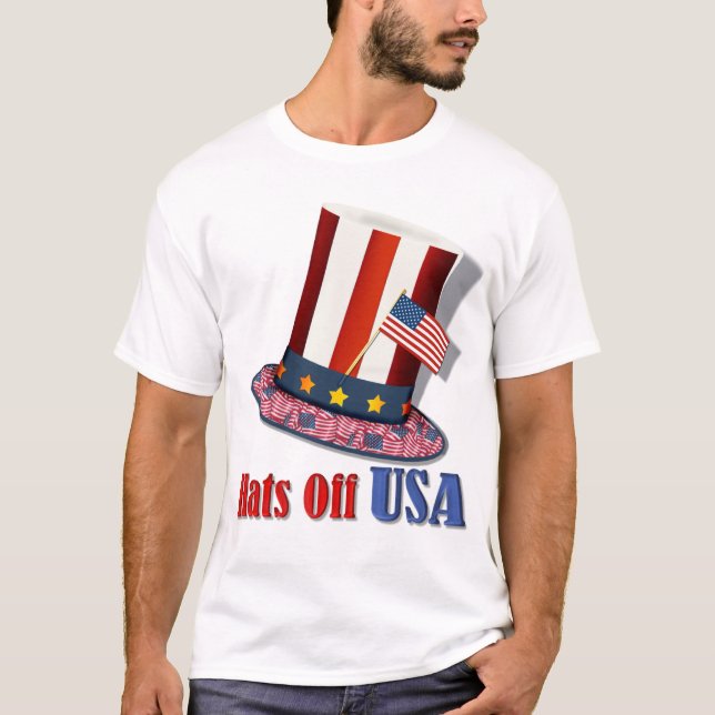 Hats Off USA T-Shirt (Front)