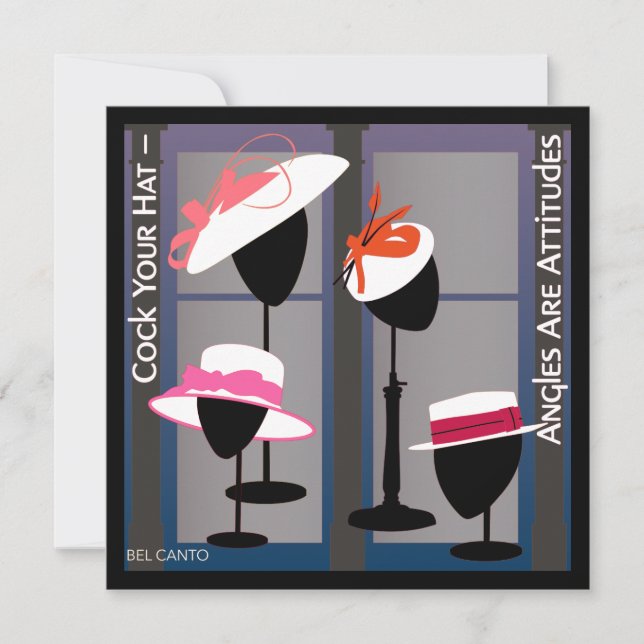 Hats With Attitudes Invitation (Front)