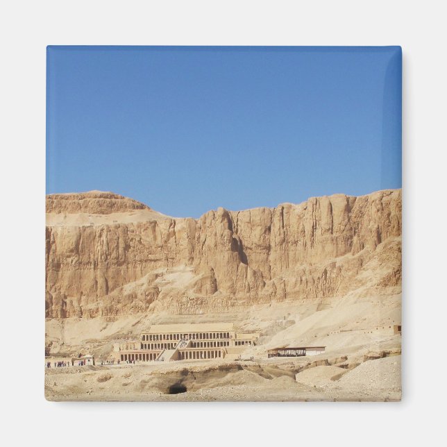 Hatshepsut Temple panoramic photograph Magnet (Front)